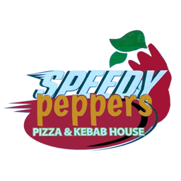 Speedy Peppers logo.